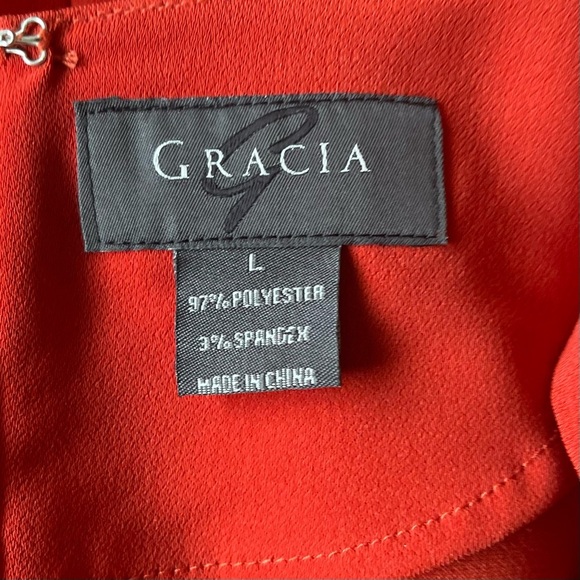 Gracia Tiered Ruffle Flare Sleeve Top - Picture 7 of 7